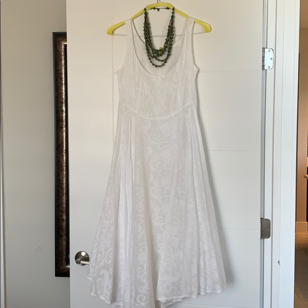 Cotton Flowing White Dress 👗